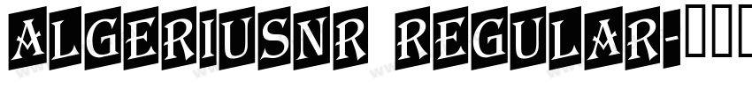 AlgeriusNr Regular字体转换